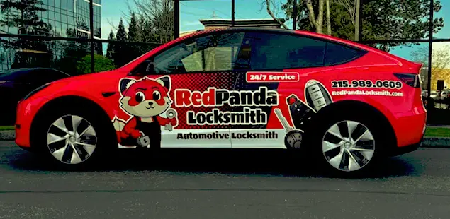Red Panda Locksmith Vehicle